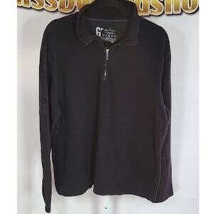 GAP Athletic Fit Black Half Zip Pullover Size XL